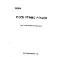RICOH FT4060 Instrukcja Serwisowa